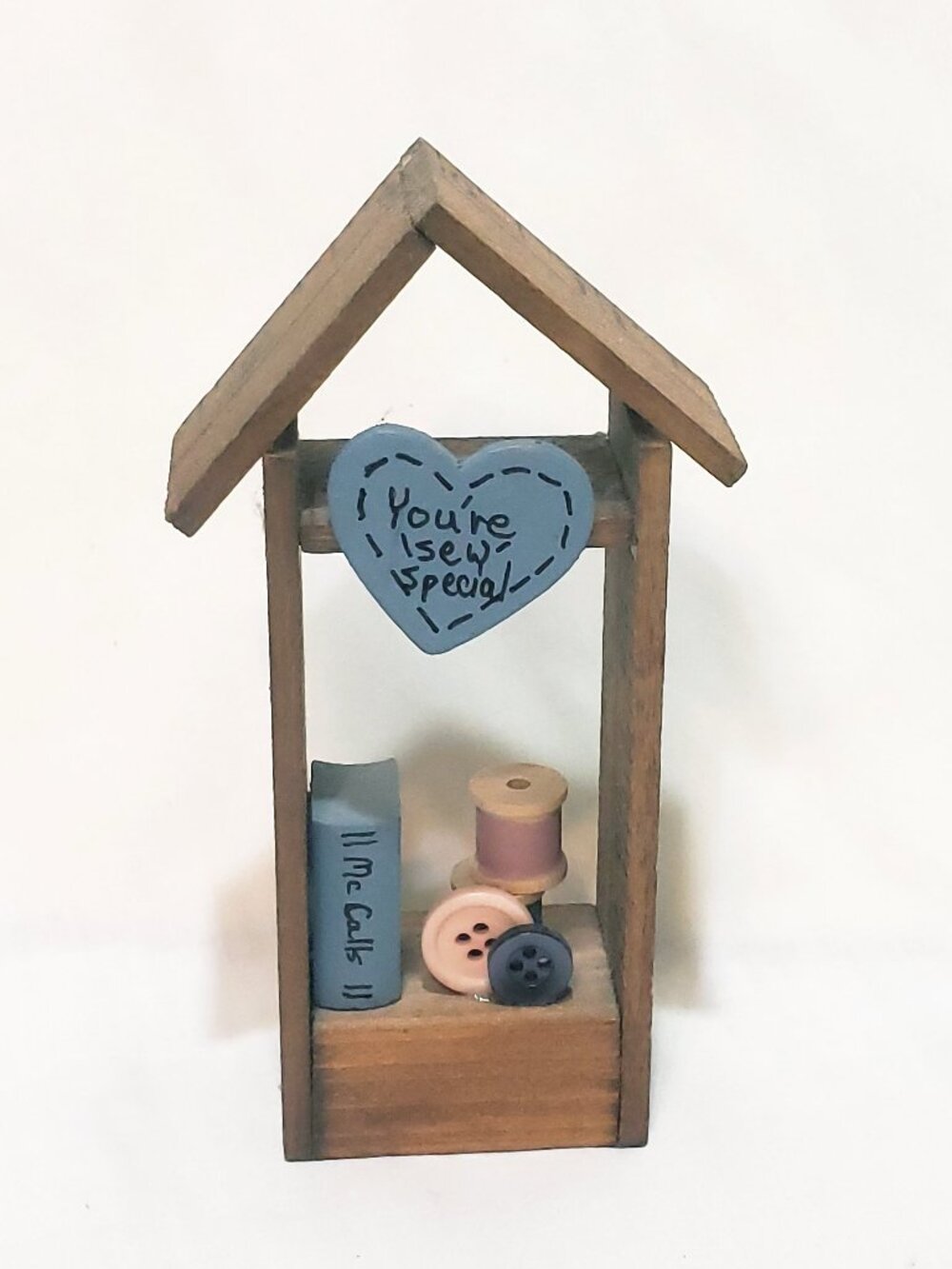 You're Sew Special Wood Yardstick Sewing Figurine 5" Handmade